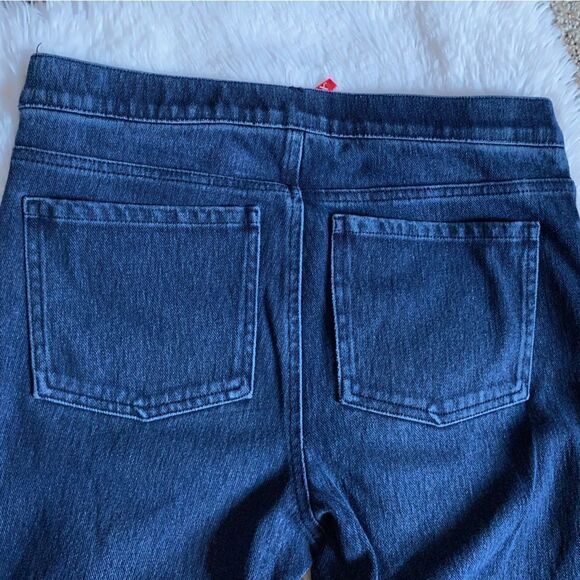 SPANX Pull on Jegging Jeans Stretch Elastic Waist Blue Women’s Size Large - Picture 4 of 7